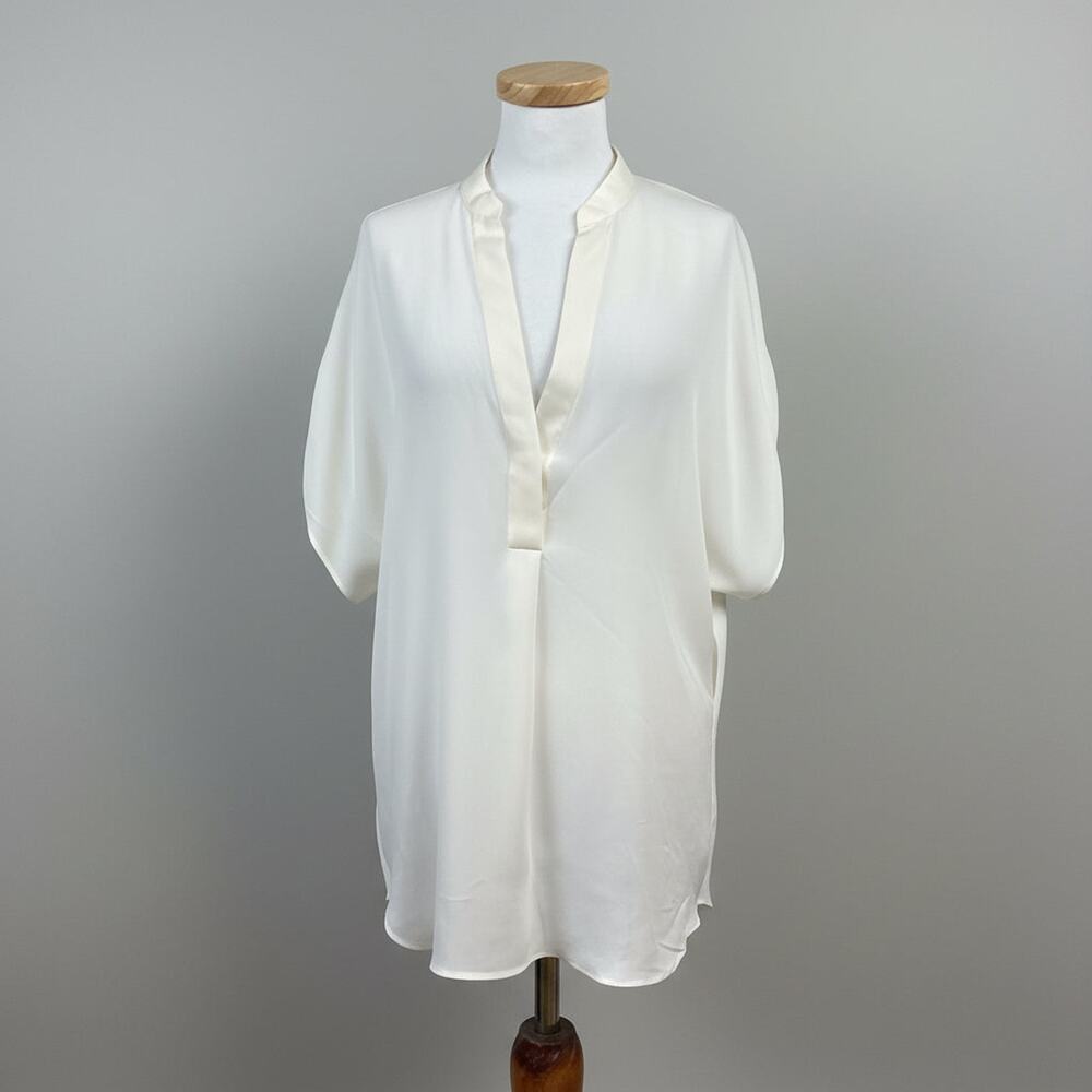 Kaii ivory silk blouse, size S, NEW WITH TAGS!